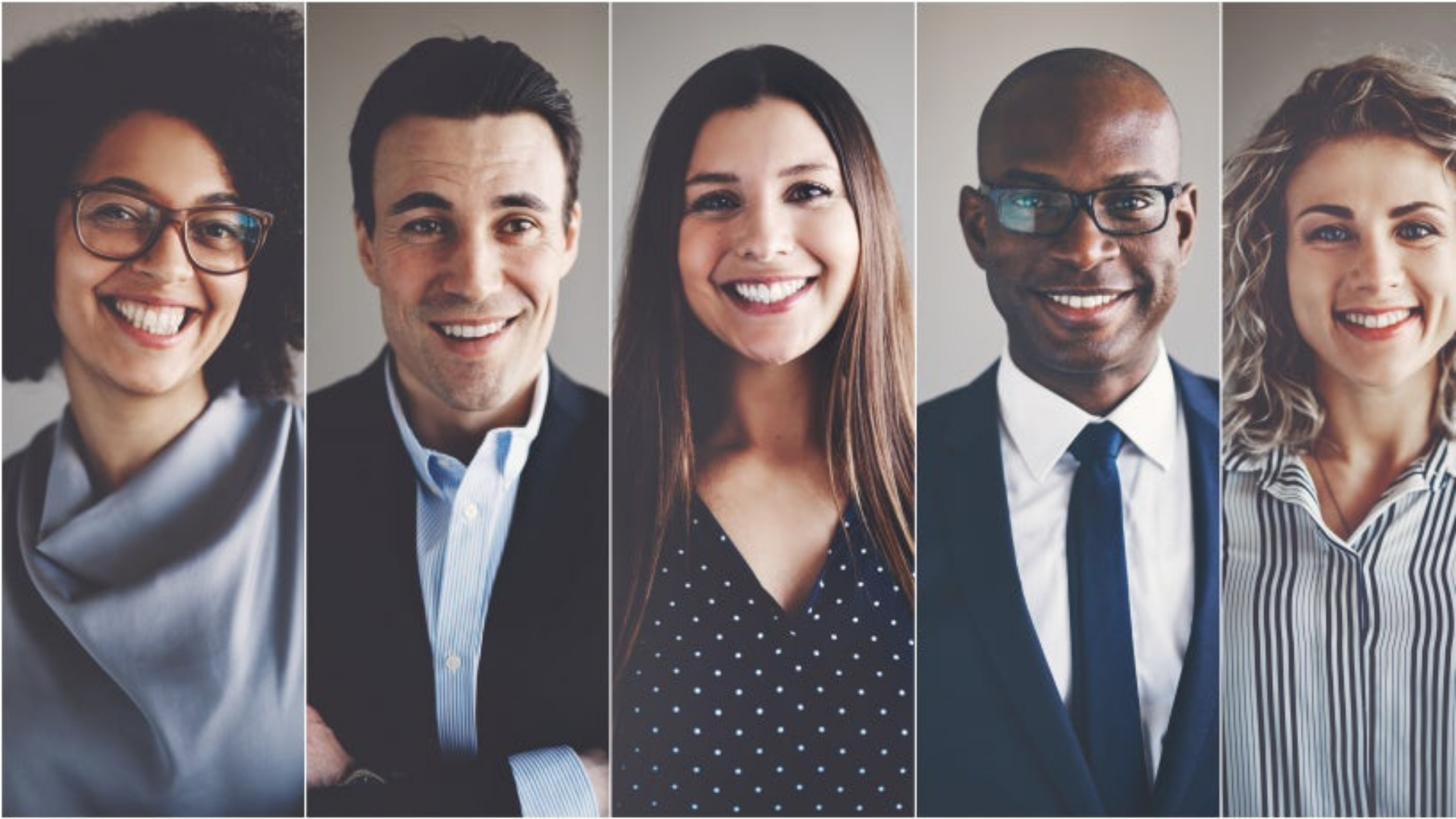 5 people with a diverse background