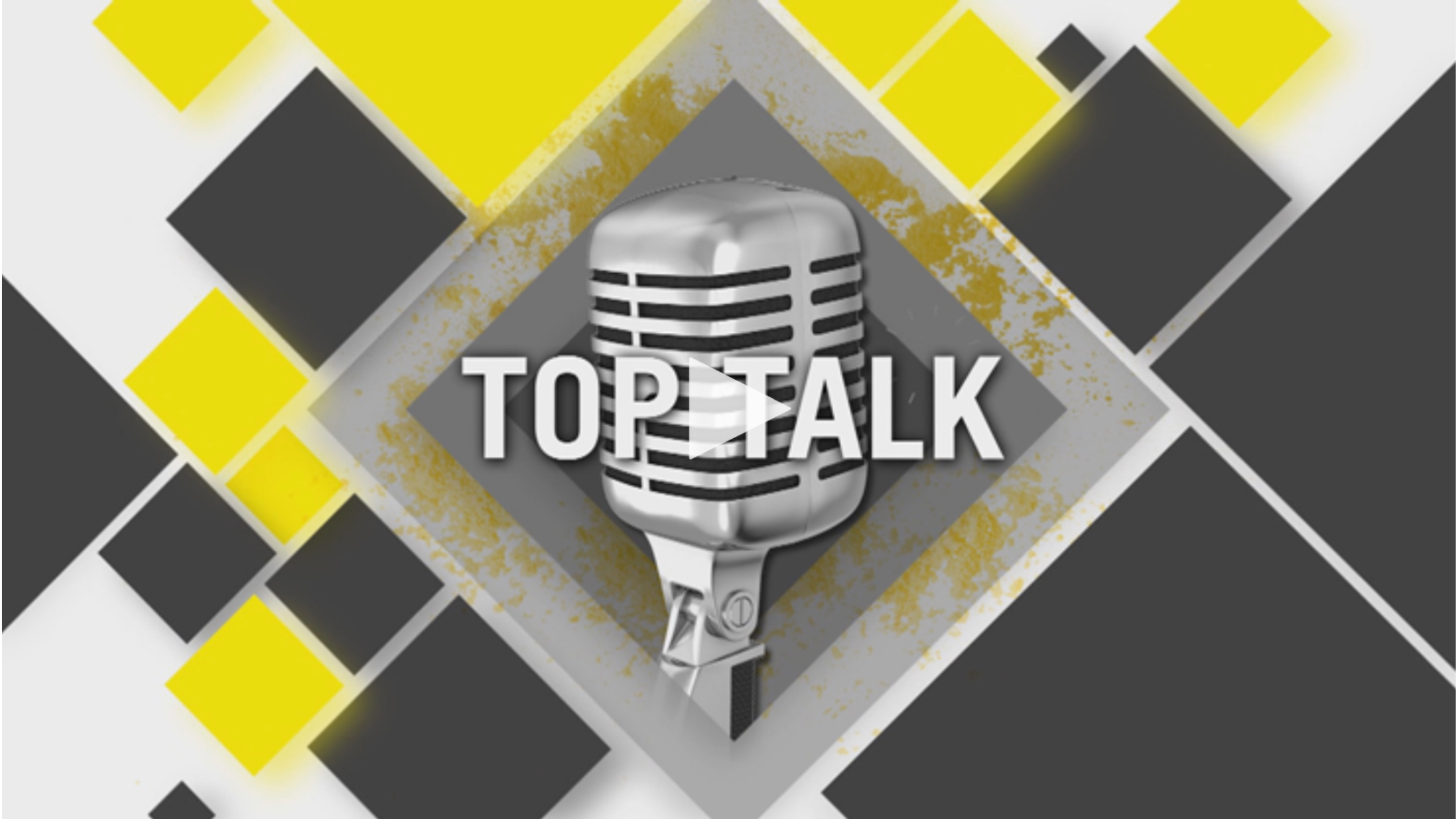 Microphone with logo of Top Talk