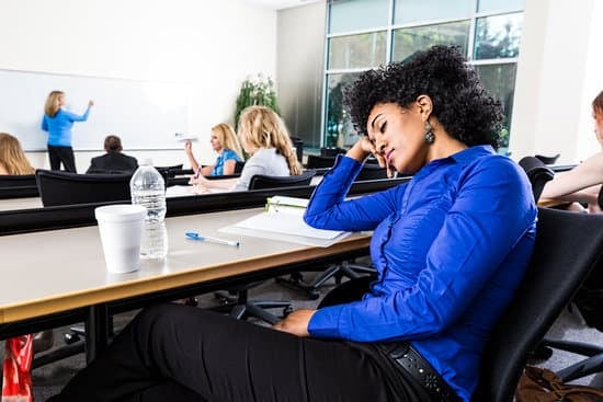 A woman looking really bored in a training