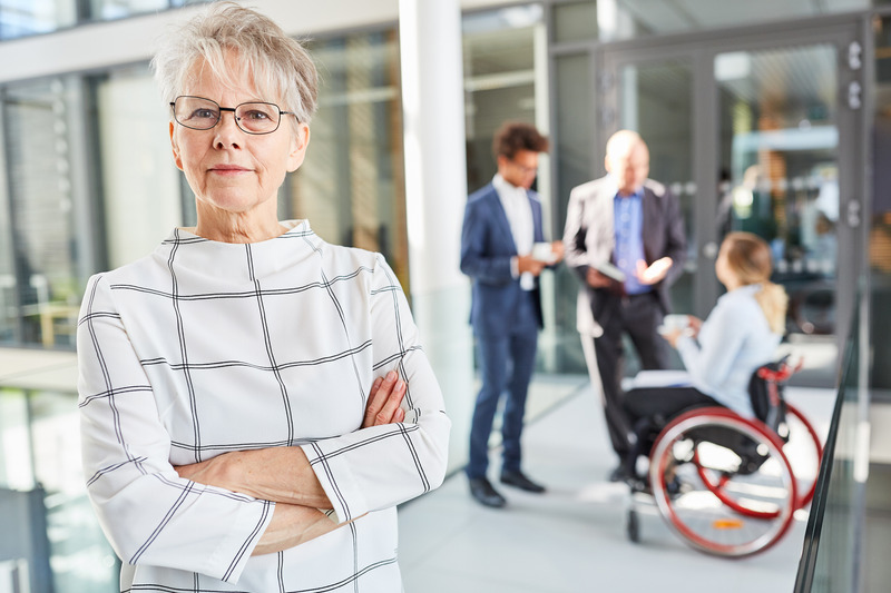 Confident Older Business Woman as Boss